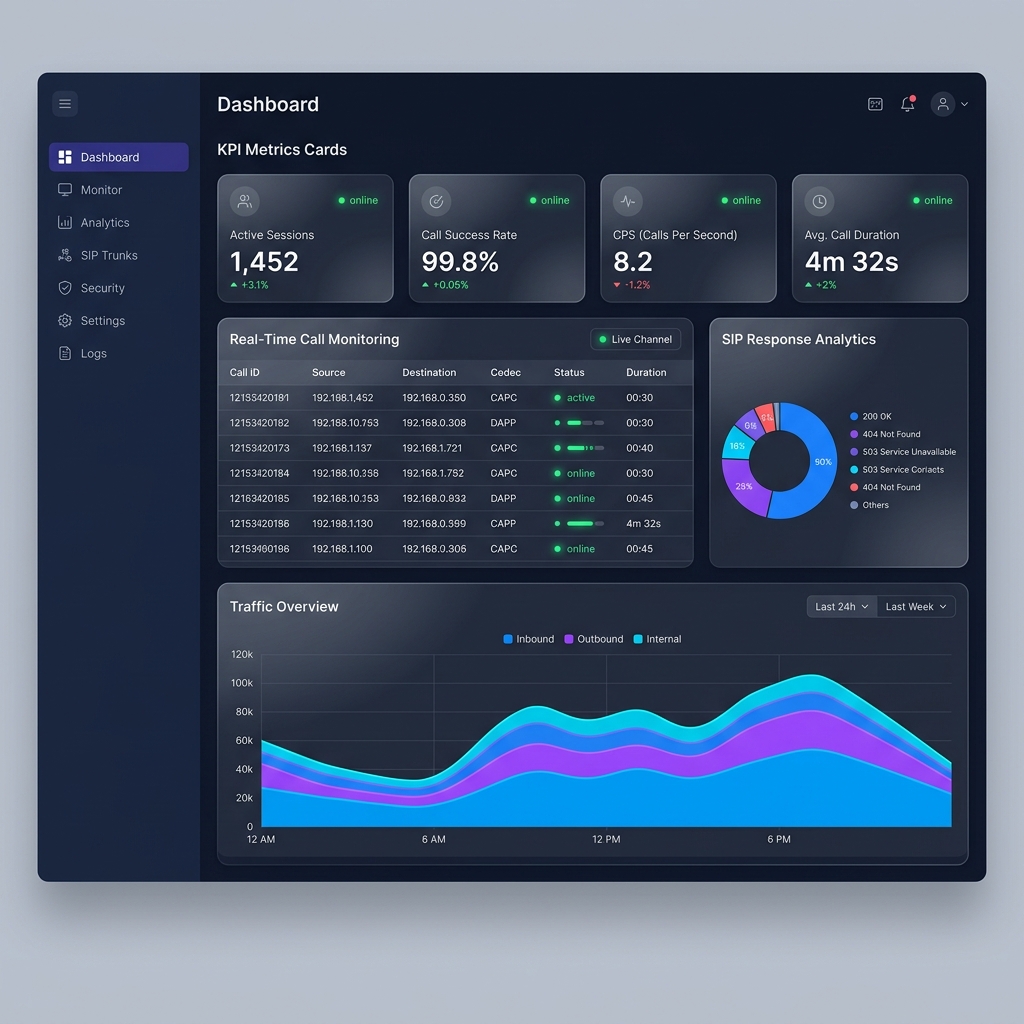 SBC Gateway Dashboard